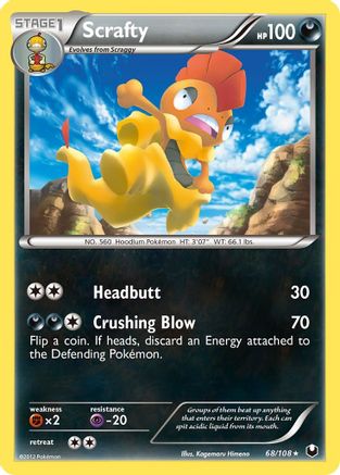 Scrafty (68/108) [Dark Explorers] - Rare