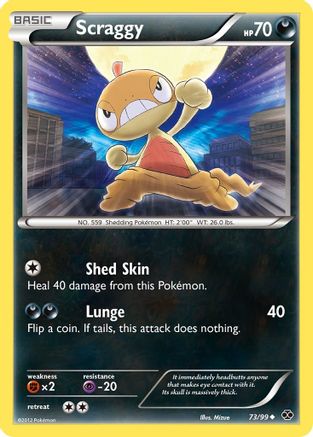 Scraggy (73/99) [Next Destinies] Reverse Holofoil - Uncommon