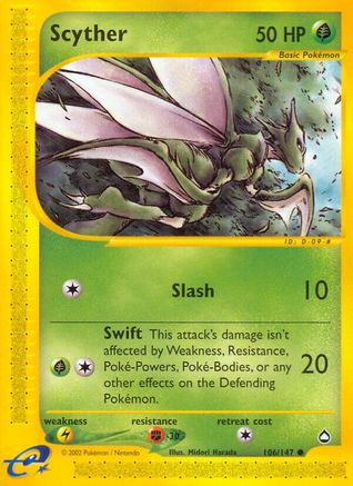Scyther (106/147) [Aquapolis] - Common