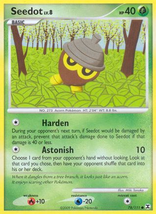 Seedot (78/111) [Rising Rivals] Reverse Holofoil - Common