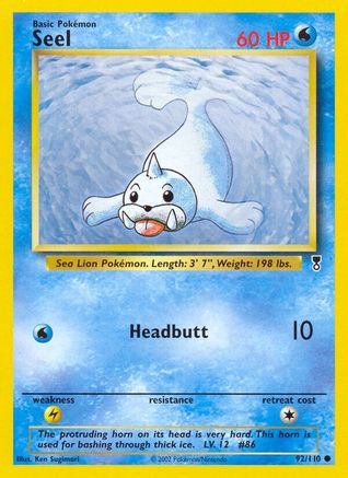 Seel (92/110) [Legendary Collection] Reverse Holofoil - Common