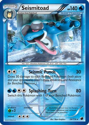 Seismitoad (Team Plasma) (026/116) [Plasma Freeze] - Rare