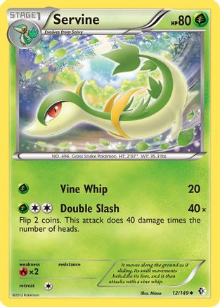 Servine (12/149) [Boundaries Crossed] Reverse Holofoil - Uncommon