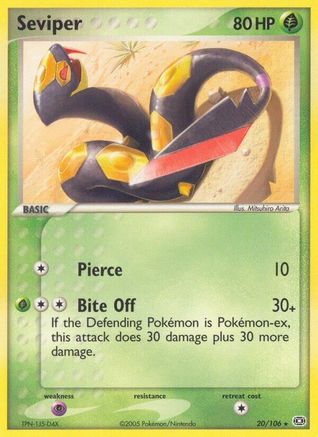 Seviper (20/106) [Emerald] Reverse Holofoil - Rare