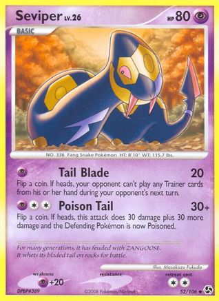 Seviper (52/106) [Great Encounters] Reverse Holofoil - Uncommon