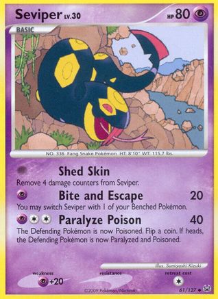 Seviper (61/127) [Platinum] Reverse Holofoil - Uncommon