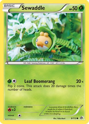 Sewaddle (009/113) [Legendary Treasures] Reverse Holofoil - Common
