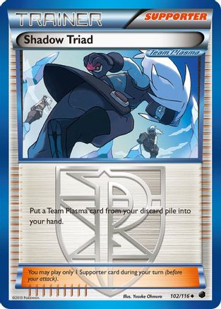 Shadow Triad (Team Plasma) (102/116) [Plasma Freeze] Reverse Holofoil - Uncommon