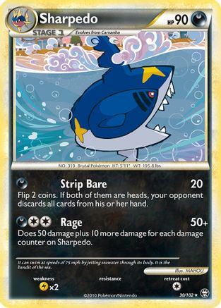 Sharpedo (30/102) [Triumphant] - Rare