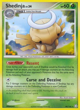 Shedinja (40/146) [Legends Awakened] - Rare
