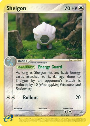 Shelgon (041/97) [Dragon] Reverse Holofoil - Uncommon