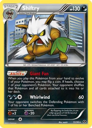 Shiftry (72/99) [Next Destinies] Reverse Holofoil - Rare