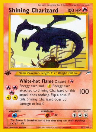 Shining Charizard (107/105) [Neo Destiny] 1st Edition Holofoil - Secret Rare