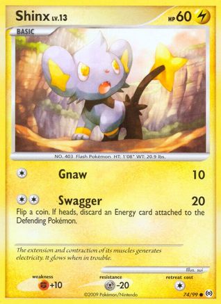 Shinx (074/99) [Arceus] Reverse Holofoil - Common