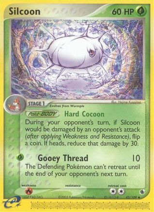 Silcoon (43/109) [Ruby and Sapphire] Reverse Holofoil - Uncommon
