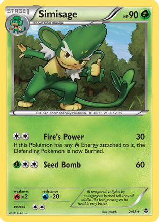Simisage (2/98) [Emerging Powers] Reverse Holofoil - Rare