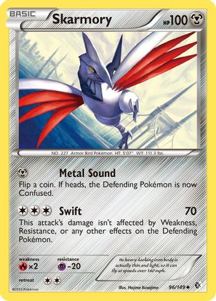 Skarmory (96/149) [Boundaries Crossed] Reverse Holofoil - Uncommon