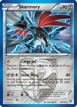 Skarmory (Team Plasma) (87/135) [Plasma Storm] Reverse Holofoil - Rare