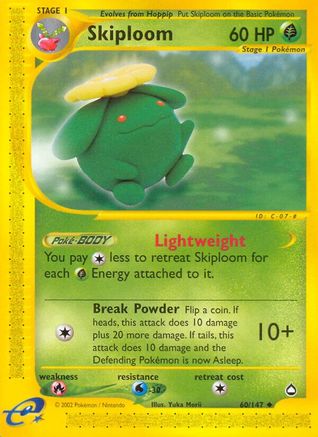 Skiploom (60/147) [Aquapolis] Reverse Holofoil - Uncommon