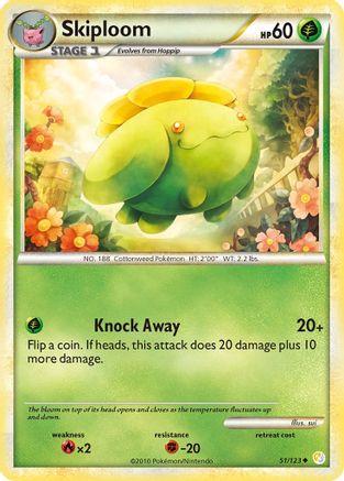 Skiploom (051/123) [HeartGold SoulSilver] - Uncommon