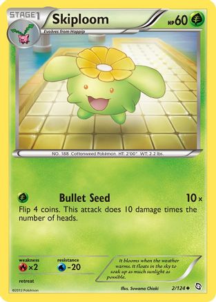 Skiploom (2/124) [Dragons Exalted] Reverse Holofoil - Uncommon