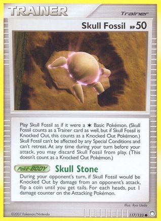 Skull Fossil (117/123) [Mysterious Treasures] Reverse Holofoil - Common