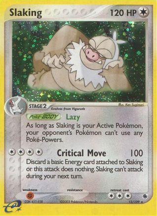 Slaking (12/109) [Ruby and Sapphire] Reverse Holofoil - Holo Rare