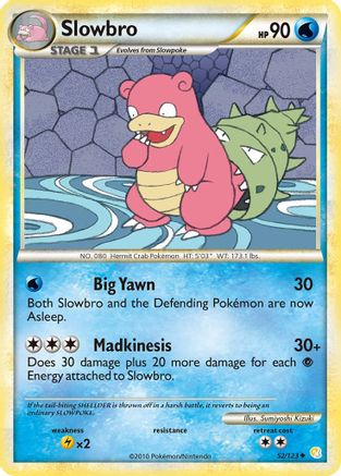 Slowbro (052/123) [HeartGold SoulSilver] Reverse Holofoil - Uncommon