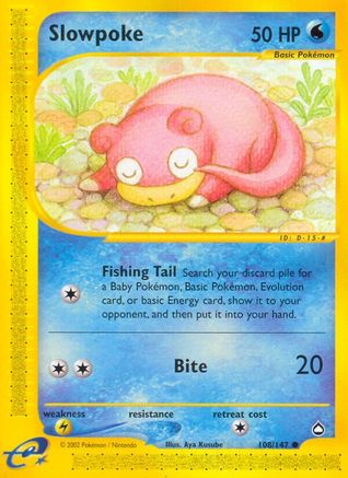 Slowpoke (108/147) [Aquapolis] - Common