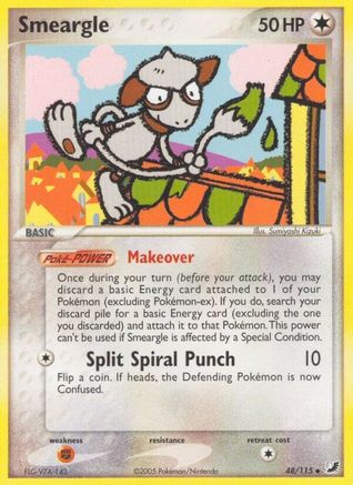 Smeargle (48/115) [Unseen Forces] Reverse Holofoil - Uncommon