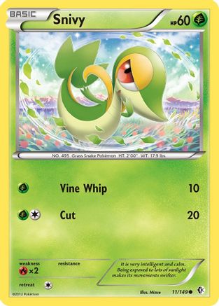 Snivy (11/149) [Boundaries Crossed] - Common