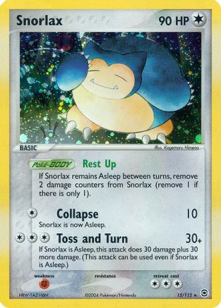 Snorlax (15/112) [FireRed & LeafGreen] - Holo Rare