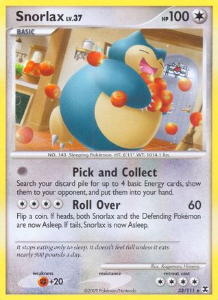 Snorlax (33/111) [Rising Rivals] - Rare