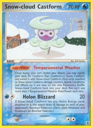 Snow-cloud Castform (029/113) [Delta Species] - Rare