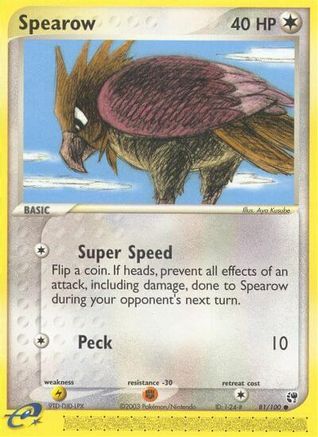 Spearow (081/100) [Sandstorm] Reverse Holofoil - Common