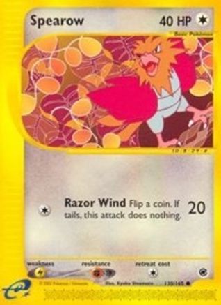 Spearow (130/165) [Expedition] Reverse Holofoil - Common