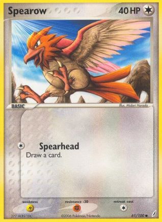 Spearow (061/100) [Crystal Guardians] Reverse Holofoil - Common