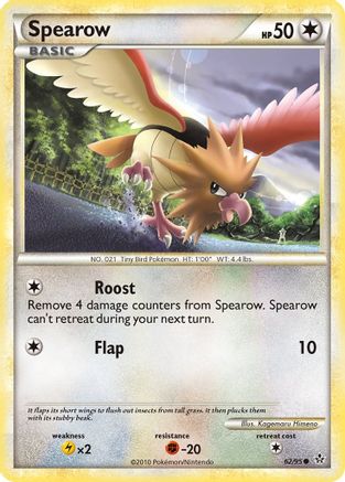 Spearow (62/95) [Unleashed] Reverse Holofoil - Common