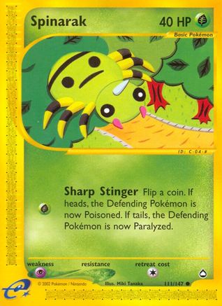 Spinarak (111/147) [Aquapolis] - Common