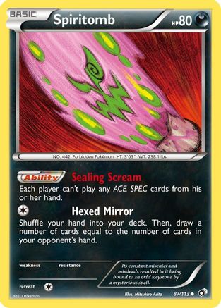 Spiritomb (87/113) [Legendary Treasures] Reverse Holofoil - Uncommon