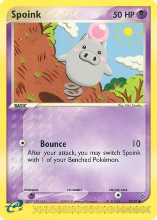 Spoink (073/97) [Dragon] Reverse Holofoil - Common
