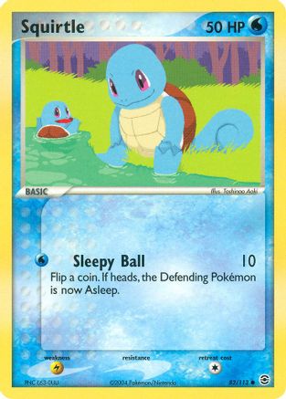 Squirtle (082/112) [FireRed & LeafGreen] Reverse Holofoil - Common