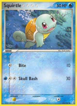 Squirtle (063/100) [Crystal Guardians] Reverse Holofoil - Common