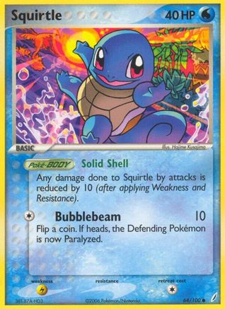Squirtle (064/100) [Crystal Guardians] Reverse Holofoil - Common
