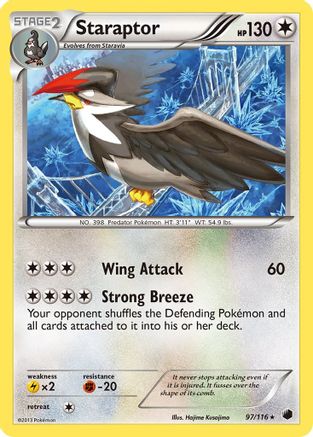 Staraptor (97/116) [Plasma Freeze] Reverse Holofoil - Rare