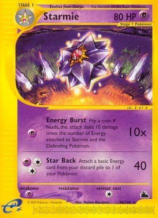 Starmie (30/144) [Skyridge] Reverse Holofoil - Rare
