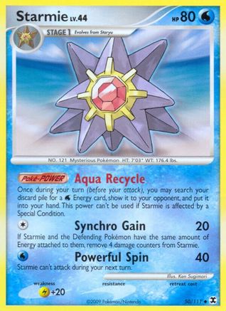 Starmie (50/111) [Rising Rivals] Reverse Holofoil - Uncommon
