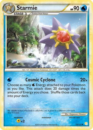 Starmie (053/123) [HeartGold SoulSilver] Reverse Holofoil - Uncommon