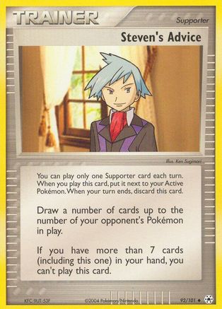 Steven's Advice (092/101) [Hidden Legends] Reverse Holofoil - Uncommon