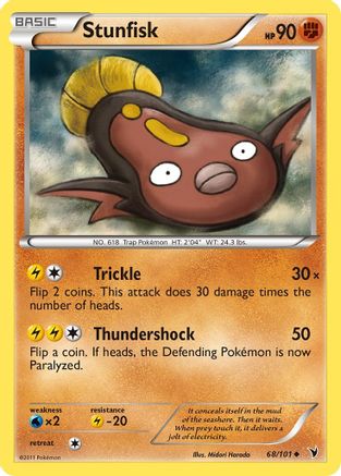 Stunfisk (68/101) [Noble Victories] Reverse Holofoil - Uncommon